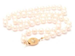 Pärlcollier med lås