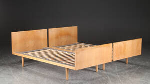 Hans J. Wegner. Par senge af eg 2