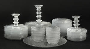 Tapio Wirkkala Timo Sarpaneva for Iittala. Samling service af glas 75