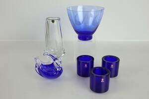 PARTI med ljuslyktor, 3 st, vas, skålar, 2 st, Reijmyre, Iittala