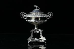 BENGT TELLANDER, strösockerskål, silver, empiresenempire, Jönköping, 1827, 765 g