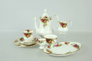 KAFFESERVIS, 30 delar, Old country roses, Royal Albert