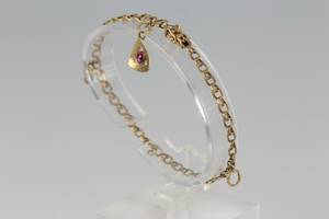 ARMBAND, bismarck, med BERLOCK, guld, 18 k, 5,3 g