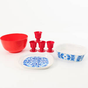 RETROPLAST, bla Stig Lindberg Ornamin