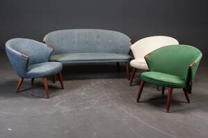 Bent Møller Jepsen. Sofa samt tre lænestole, TV-Stol 4