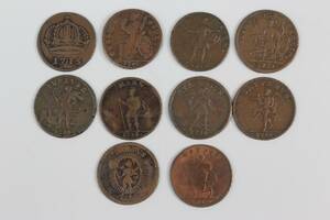 MYNT, 10 st, 1 Daler S M, Karl XII, s.k. nödmynt, 1715-1719, koppar