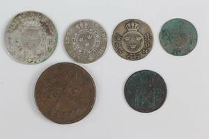 MYNT, 6 st, silver resp koppar, Gustav III, 1770-tal
