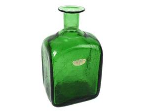 Flaska, grönt glas