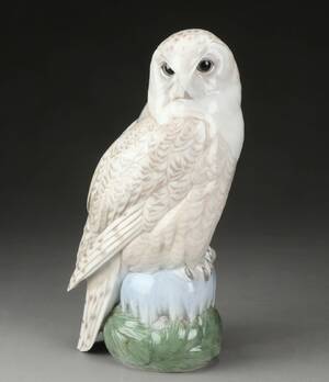 Royal Copenhagen. Figur af porcelæn Ugle nr. 1829
