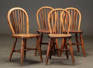 Fire Windsor stole af elmetræ. 1900-tallet 4