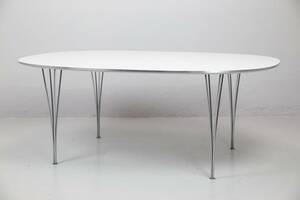 PIET HEIN BRUNO MATHSSON, matbord Superelips för Fritz Hansen, Danmark, 1983