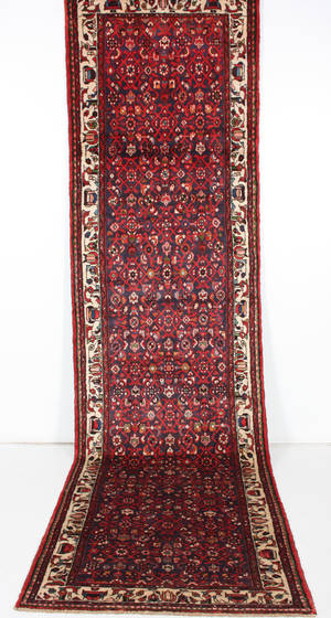 Persisk handknuten gallerimatta Hosseinabad 400x105 cm