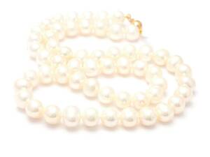 Pärlcollier 49cm lås