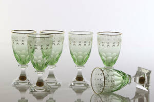 ODELBERG JUNIOR, VITVINSGLAS, SEX ST
