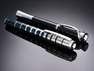 Montblanc Georg Bernard Shaw og Princess Grace to fyldepenne med spids af 18 kt. hvidguld 2