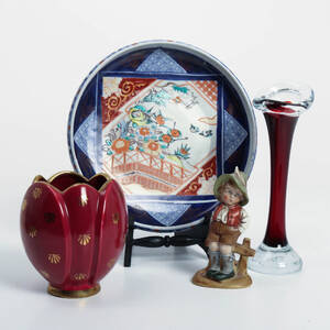 PARTI DIVERSE, 4 delar, glas och keramik, bl.a. Arthur Percy och Flygsfors