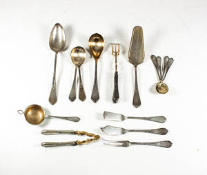 Serveringsbestick, silver. Tyskland, 15