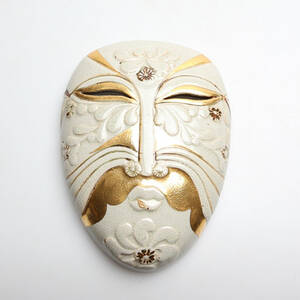 LISA LARSON. VÄGGMASK, keramik, Gustavsberg, signerad, 1900-tal.
