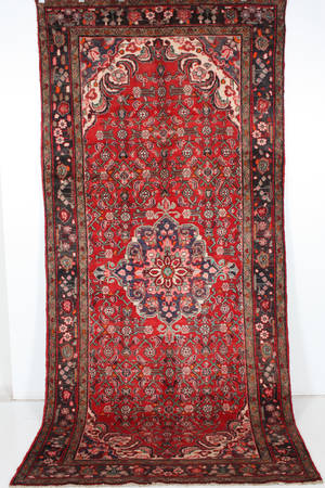 Persisk handknuten matta old Hosseinabad 326x150 cm