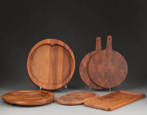 Samling fade i teak, Jens Harald Quistgaard. 6