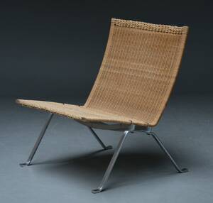 Poul Kjærholm. Lounge lænestol, model PK-22 peddigrør