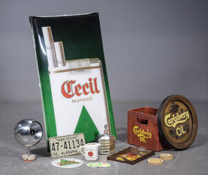 Carlsberg, Cecil, Camel m.m. Samling reklame effekter bl.a.