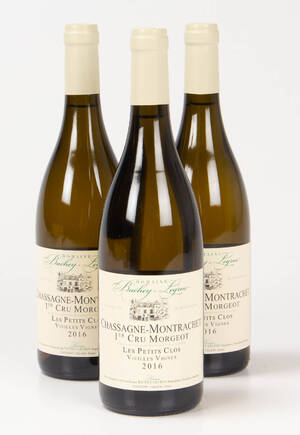 3 flasker Domaine Bachey Legros Chassagne-Montrachet 1er Cru Morgeot