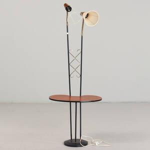 GOLVLAMPA med skiva, 1950-tal