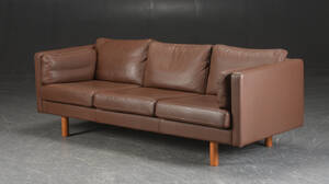 Nielaus. Tre-personers sofa, læder