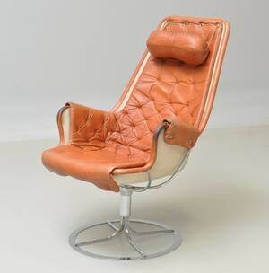 Deszine Talks. Hyndesæt til Bruno Mathssons lænestol og skammel Jetson. Cognacfarvet læder 3