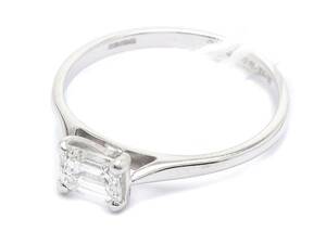 Enstensring 18K vitguld