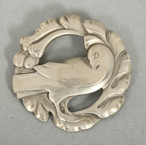 Georg Jensen, vintage, silverbroscher 5