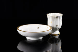 Wilhelm Kåge, 2 delar, Carrara, Gustavsberg, d 20,5 cm och mindre