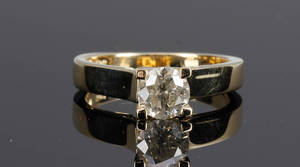 Diamant solitairering, ca 1.00 ct
