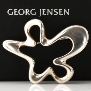 Georg Jensen. Henning Koppel design. Splash - broche af sterlingsølv