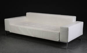 Emaf Progetti. To-pers. sofa, model Alfa, hvid læder