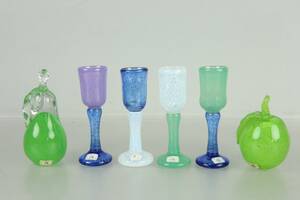 KONSTGLAS, 6 st, Jan Stievens, Glashyttan