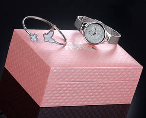 Festina, Mademoiselle, damearmbåndsur armring, rustfrit stål m. Swarovski krystaller i Festina smykkeæske 2