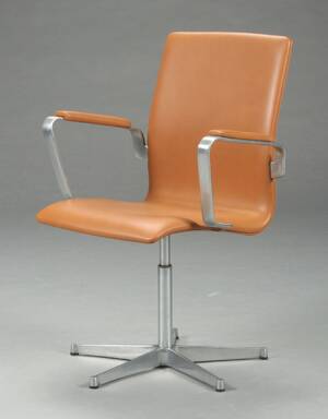 Arne Jacobsen, Oxford armstol, cognac anilin