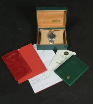Rolex Oyster Perpetual, herrearmbåndsur, rustfrit stål Rolex æske