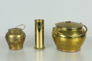 BULKRUKOR, 2 st, samt VAS, bl.a. Skultuna 1840-1860