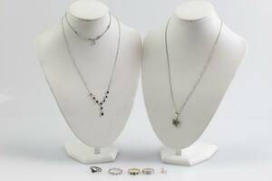 COLLIÉR, armband, halskedja, hängen 2 st, ringar 4 st, silver