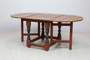 SLAGBORD, bemåld furu, senbarock, 1700-tal
