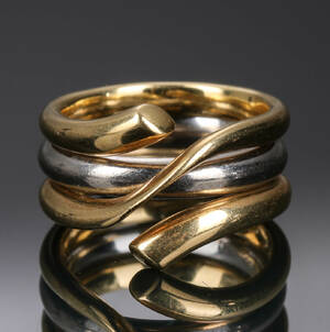 Georg Jensen Magic ring af 18 kt. guld og hvidguld