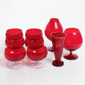 GLASSERVIS, 9 delar, bl.a. Monica Bratt Reijmyre