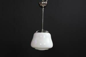 TAKARMATUR, förkromad, behängd med kupa i glas, 1930-tal