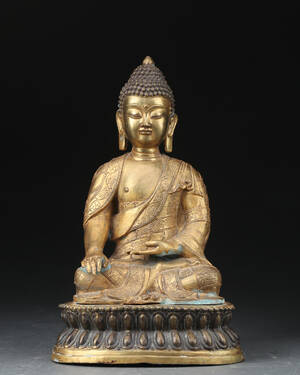 Buddha af bronze, 1900-tallet