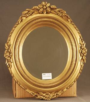 GULDSPEGEL ROKOKOSTIL 1900-TAL, HÖ 46, BR 40 CM