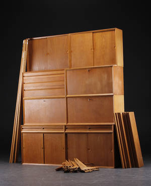 Poul Cadovius. System Royal. Reolsystem af eg