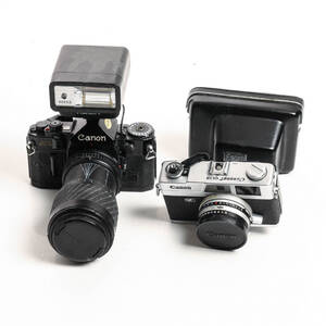 KAMERA Canon A1, samt Canonet QL19